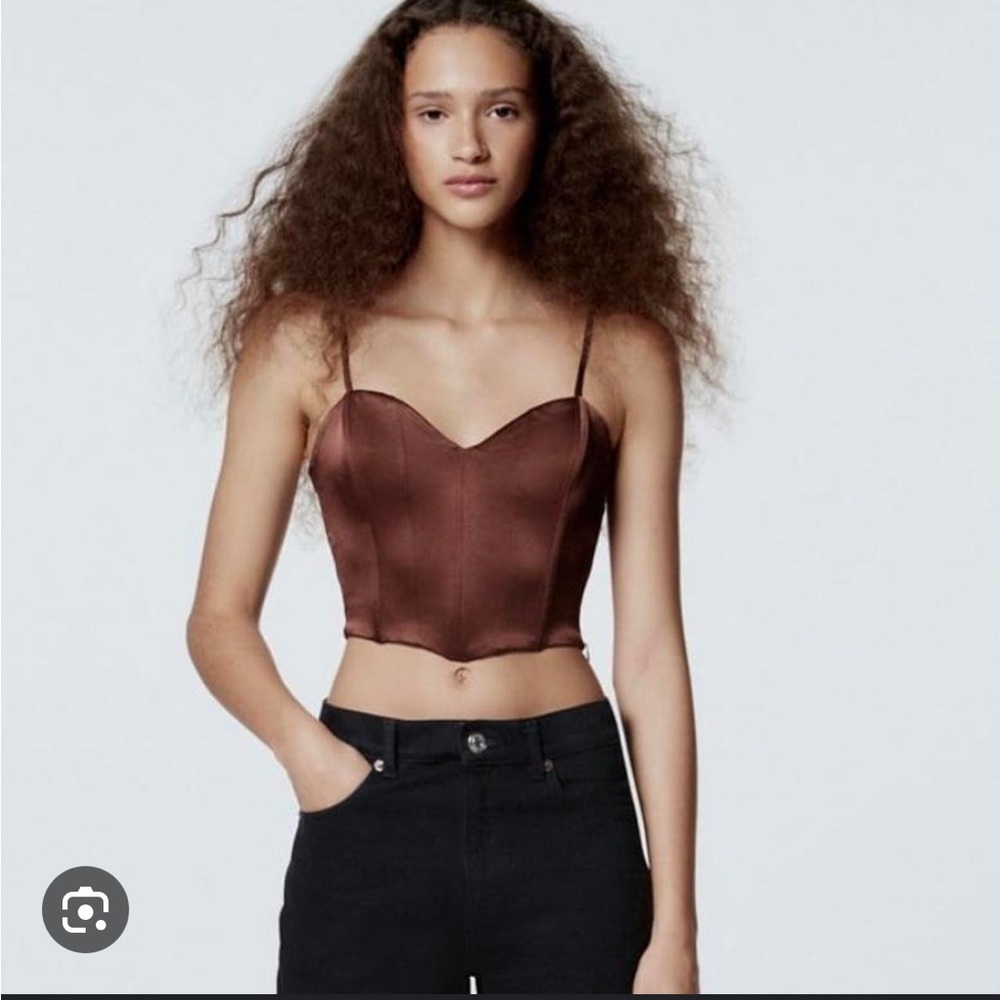 Zara satin top